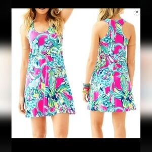 Lilly Pulitzer Melle Tank Dress in Magenta Hottie size small